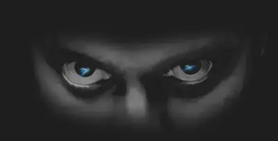 Blue Eyes in Shadow