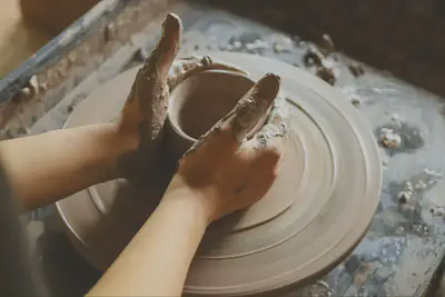 Person Doing Pottery