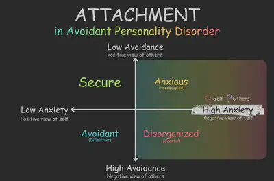 Avoidant Dimensional Model High Anxiety