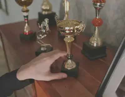 Trophies on Dresser