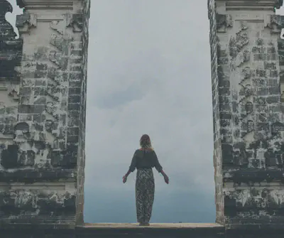 Woman in Monument