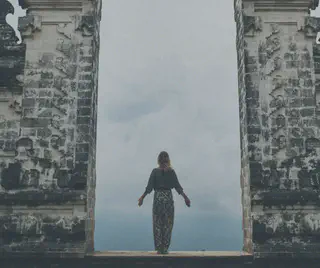 Woman in Monument