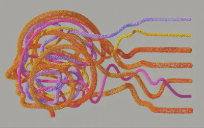 Lines Detangling from Head