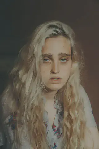 Woman With Blong Hair