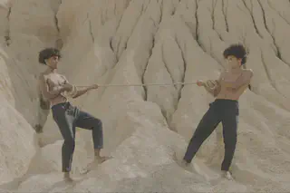 Men Playing Tug of War